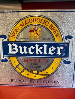 Buckler Non-Alcoholic Beer Advertising Sign