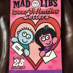 NEW Mad Libs Dear Valentine Letters