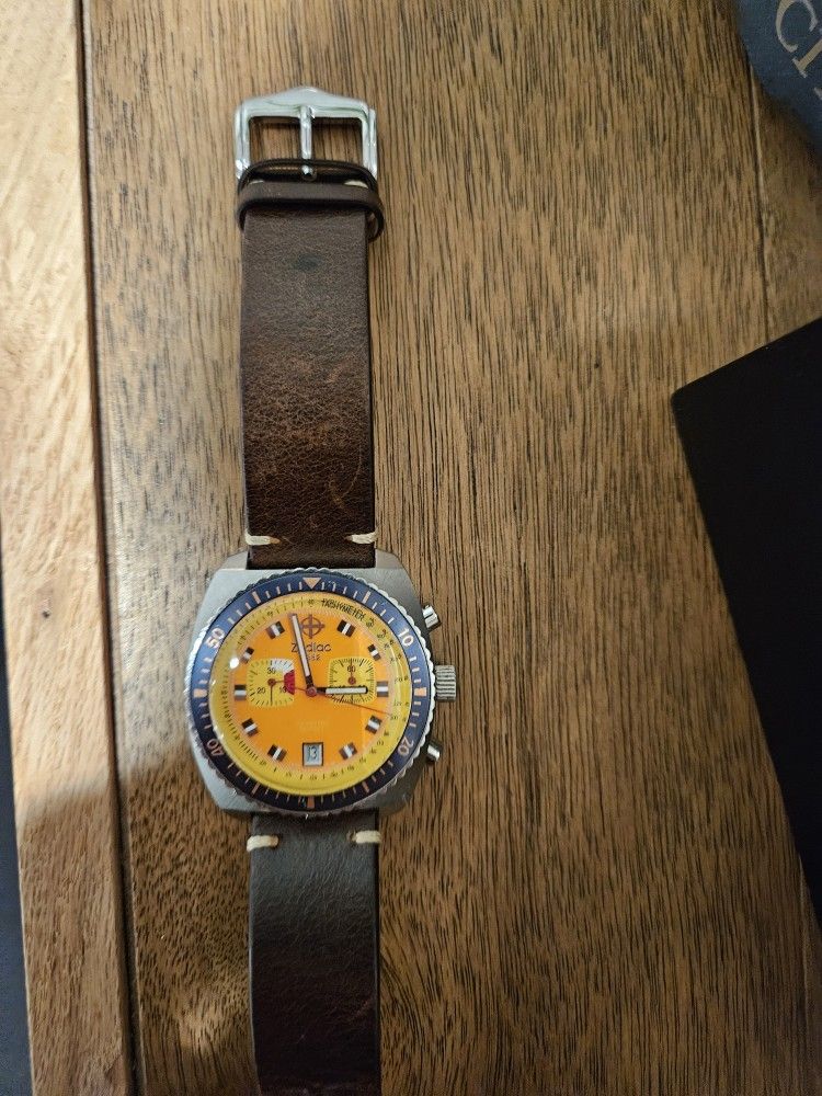 Vintage Quartz Zodiac Sea Dragon Swiss Watch