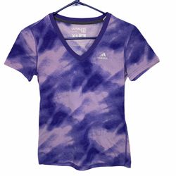 Adidas Purple Vneck Shirt