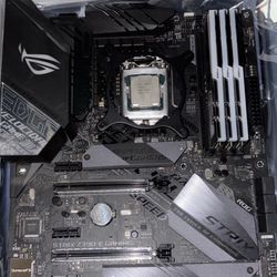 Motherboard and cpu combo intel i7 8700k with 24gb of DDR4 Ram