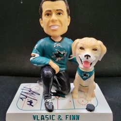 Marc-Edouard Vlasic & Finn signed bobblehead