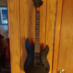 Laguna LE50 Short Scale Electric Guitar Satin Black Humbuckers 