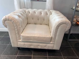 Two white chairs