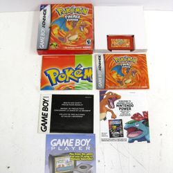 Pokemon FireRed Version Game Boy Advanced GBA 2004 Video Game CIB