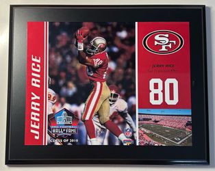 Jerry Rice Fanatics Authenticated Plaque