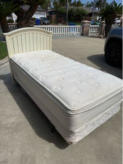 Twin Bed and Headboard