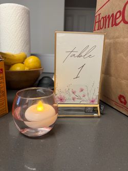Pink vases and Fake Candles