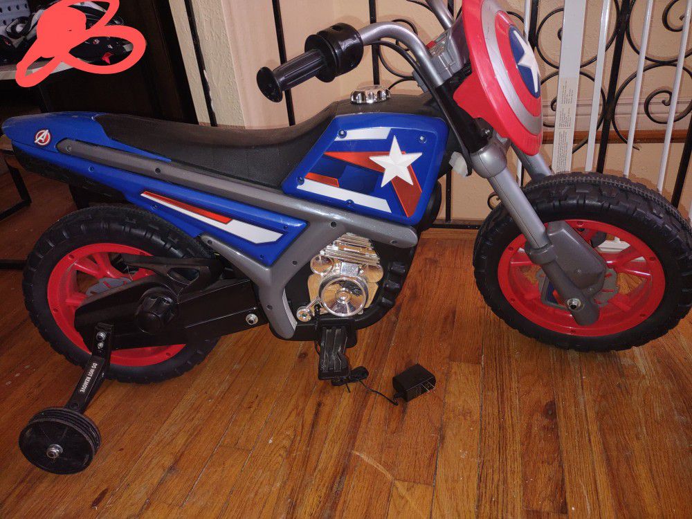 Toddler Captain America Motorcycle 