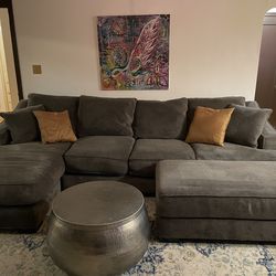 Stanton custom sectional and ottoman