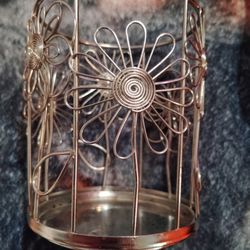 Beautiful Wind Chimes, Candle Holder And Antique Glass Jar
