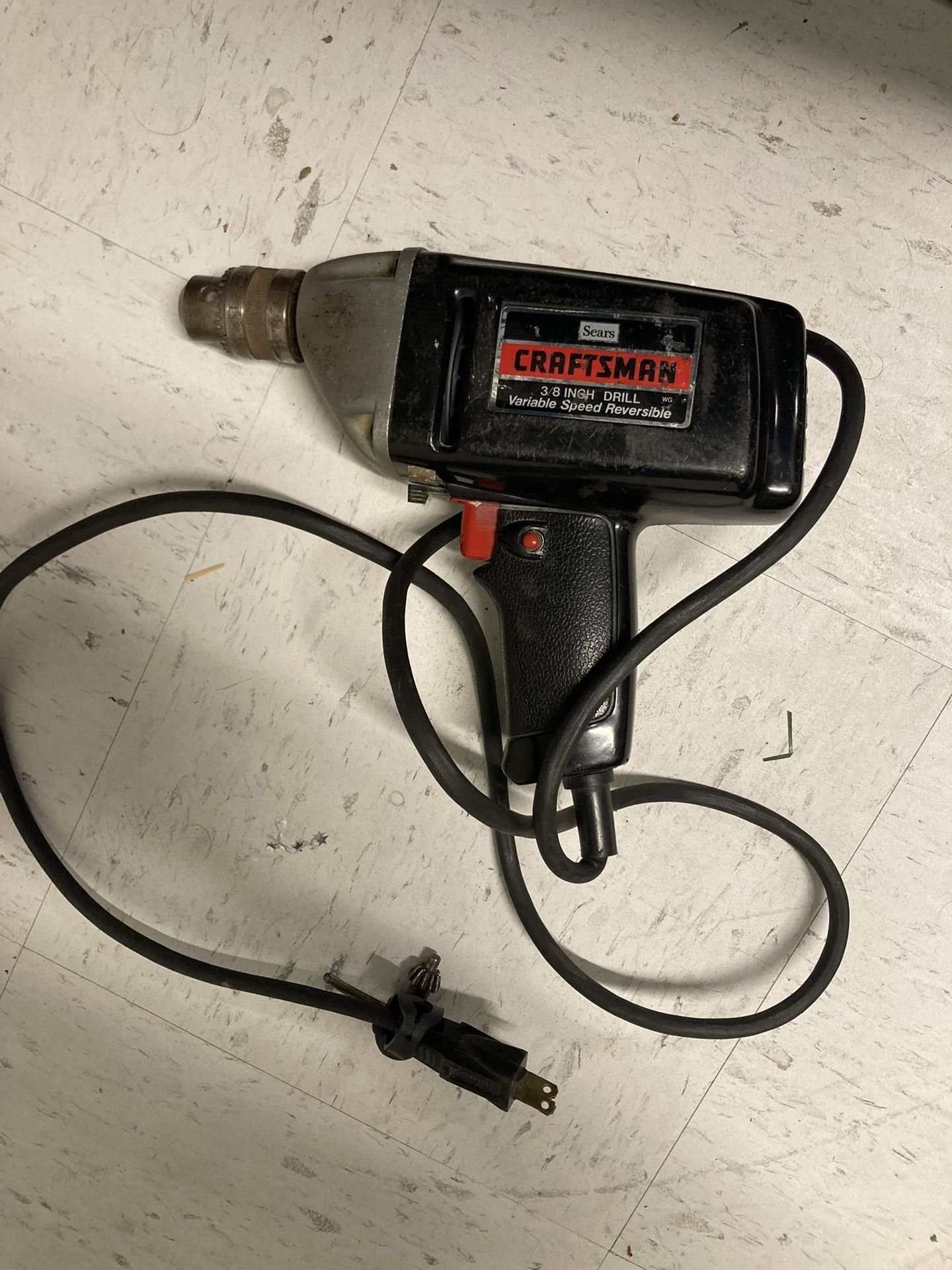 Vintage Sears Craftsman 3/8 inch mechanic Drill