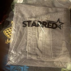 Starred Baggy Jeans