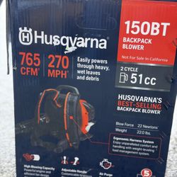 Husqvarna 150BT 51-cc 2-cycle 765-CFM 270-MPH Gas Backpack Leaf Blower