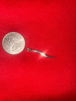 Solid sterling silver Italian horn Vintage