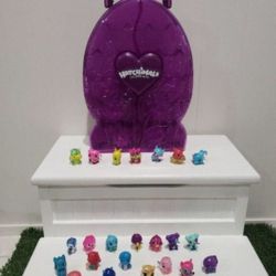 Hatchimals Figures With Purple Case