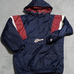 Youth Size Xlarge Or Adult Small Cleveland Cavaliers Pullover Front Pocket Coat Jacket 