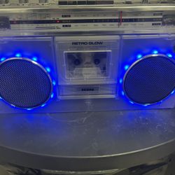 Ion Audio Retro Glow Boombox Cassette & Radio 