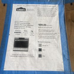 GE 30” Wall Oven