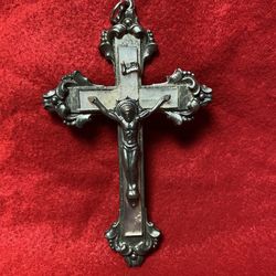5.25 Inch x 3.25 Inch Clear Cross Keychain/Mirror Hanging Imported From Greece