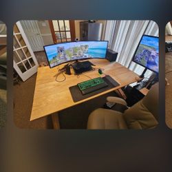 3'9" X 6' Solid Wooden Desk 