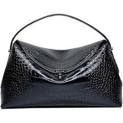 Woman Handbag Luxury Leather Underarm Shoulder Casual Tote Soft Bucket Bag