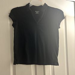 Girls’ The Children’s Place Black Polo Top – Size XL