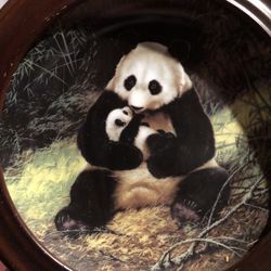 Bradford Exchange Collectible Plate Endangered Species Edition Panda