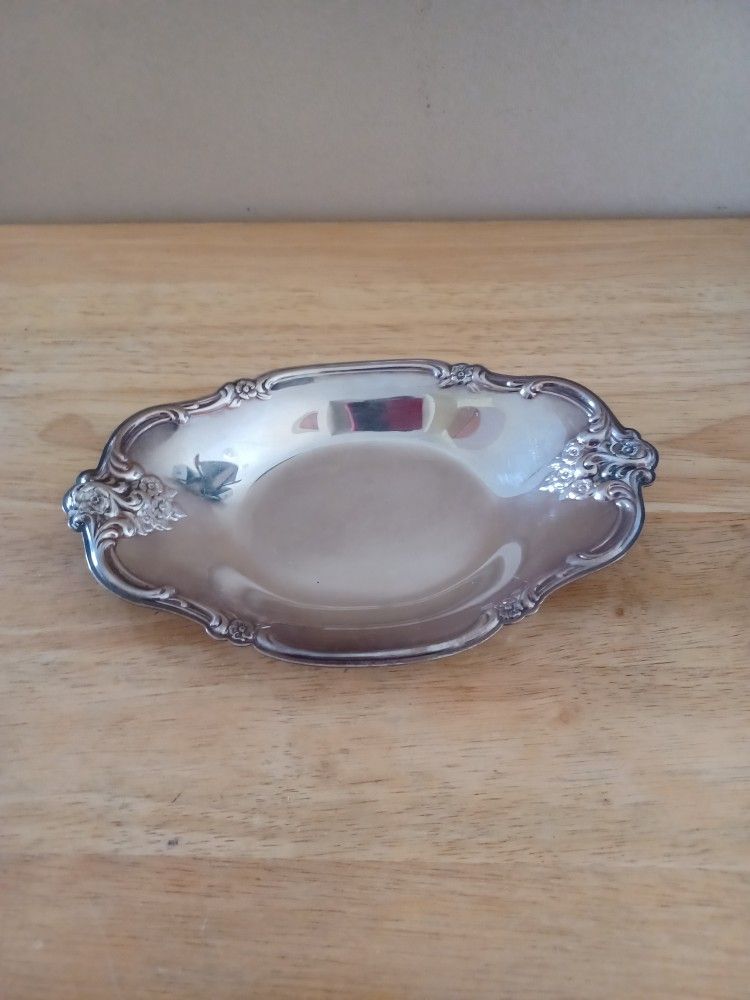 Vintage 70's International Silver Co. Tray Or Dish