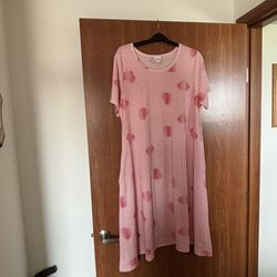LuLaRoe Short Sleeve Maxi Dress 3XL