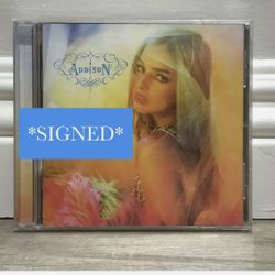 Signed Addison Rae Debut Album CD With SIGNED Autographed Art Card