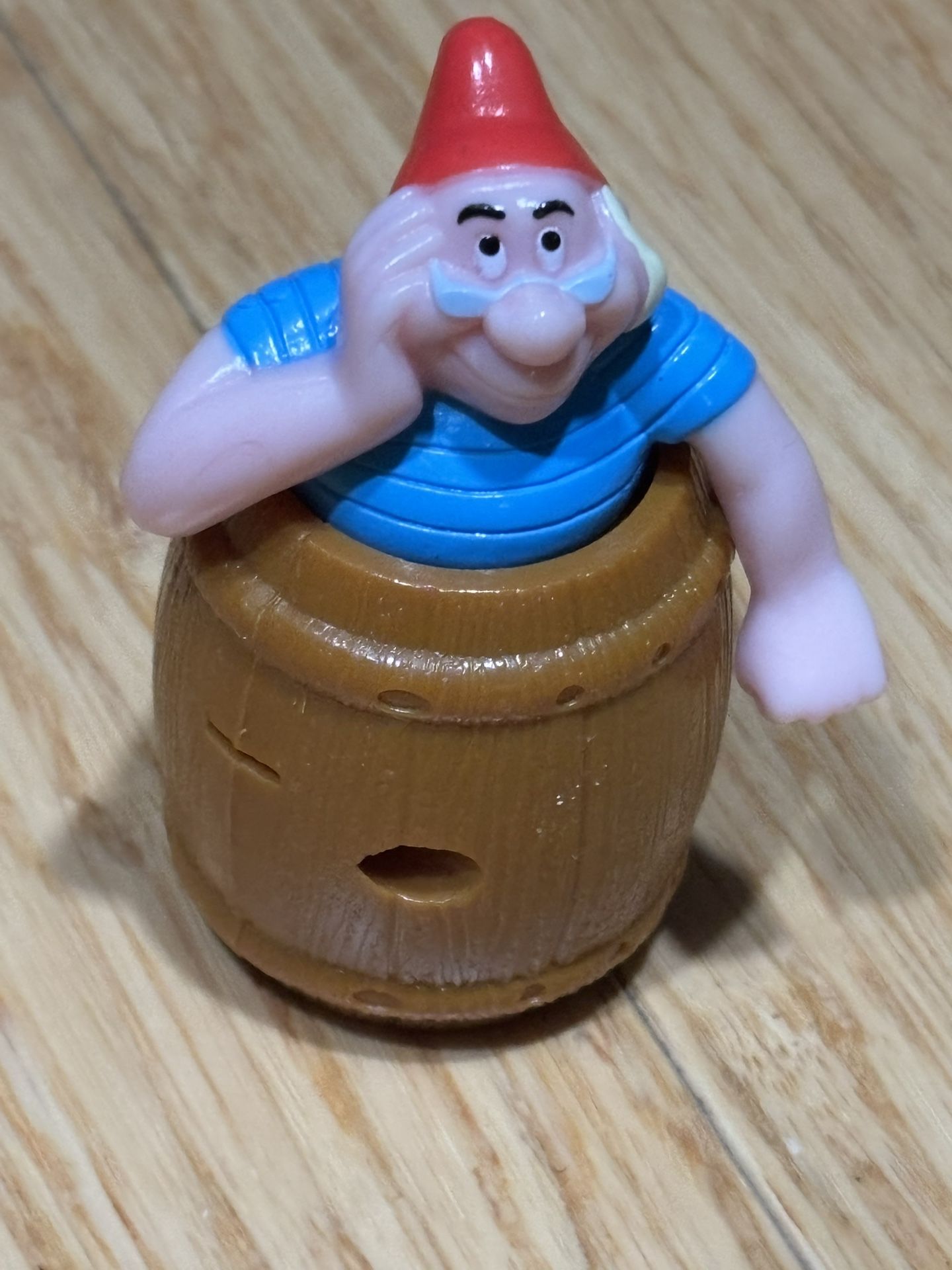 1998 Disney Peter Pan #7 Mr Smee in Barrel 2.75" McDonald's Toy