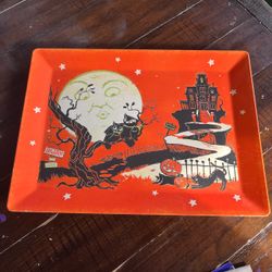 Pottery Barn Kids Retro Vintage-Style Halloween Melamine Serving Tray