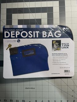 NEW! Cash Money Deposit Bag
