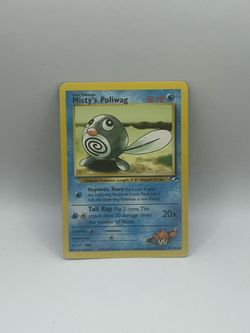 Pokemon Gym Heroes Misty’s Poliwag Card #87