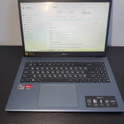 Acer Aspire 3 A315-24PT-R9QZ 15.6” Ryzen 5 7520U 8GB RAM 512GB SSD Laptop Blue