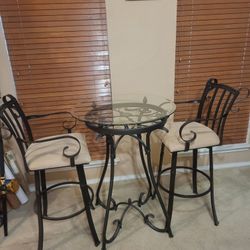Tall Table And Chairs (2)