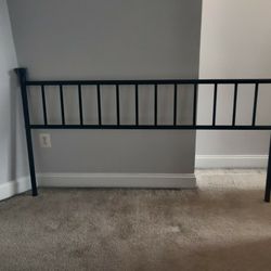 King Size Metal Headboard Black
