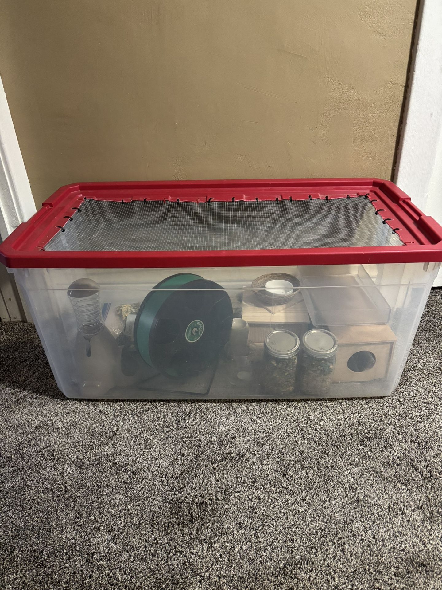 Hamster Cage + Supplies