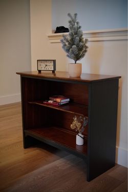 Custom Refinished Modern Bookshelf / Console Table