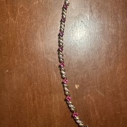 Silver Bracelet Plated With Gold