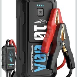 Portable Car Battery Jumper Starter 1000A Jump Box with Power Bank LED Light Protection Case for Car Emergency Kit, 12V Booster Pack Jump Starter with