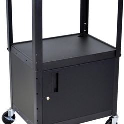 Luxor Multipurpose Adjustable Height Steel A/V Utility Cart