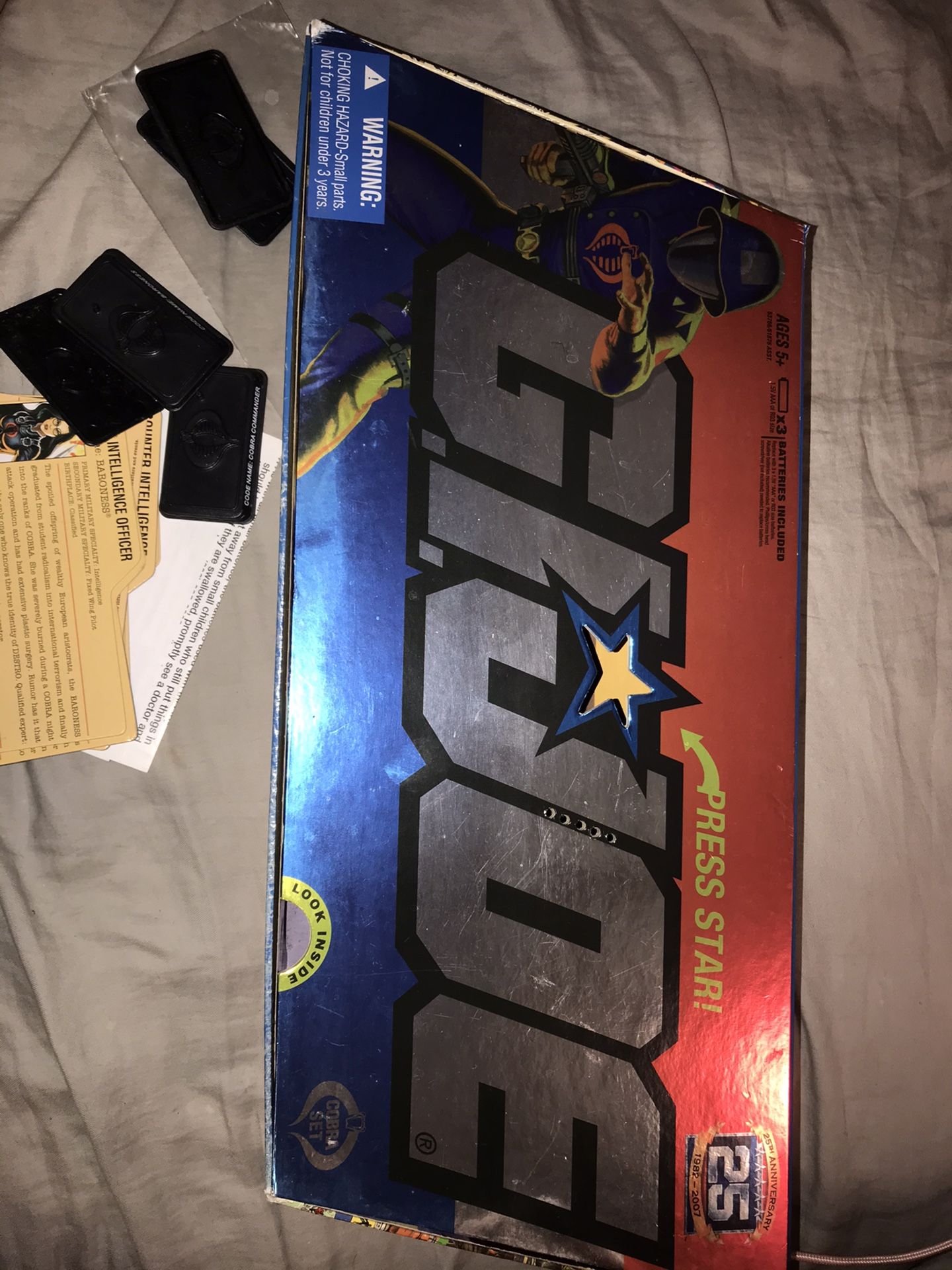Gi joe cobra set 25th anniversary 1982-2007 hasbro