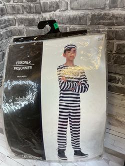 Child Halloween costume in sizes Med and Small Prisoner Convict Brand New