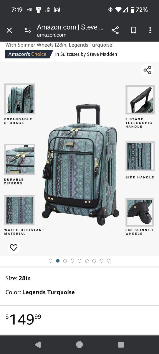 *NEW* Steve Madden Designer Luggage Collection

Suitcase 