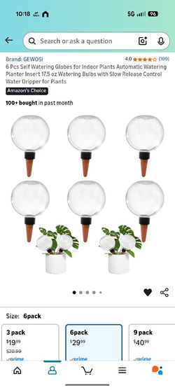 Self Watering Globes For Plants 