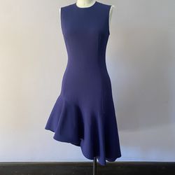 Elizabeth and James blue violet sleeveless high low dress size 4. NWT.