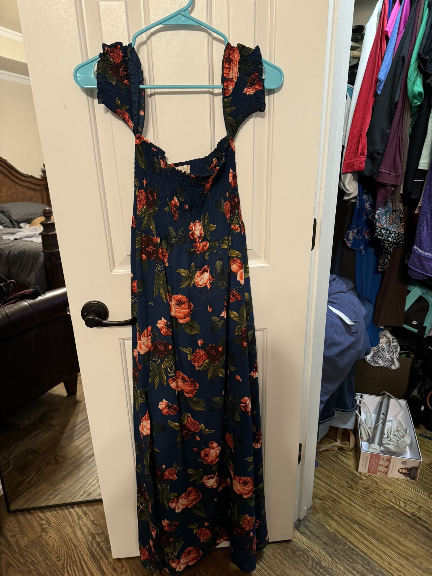 Altar’d State Maxi Off Shoulder Floral Dress