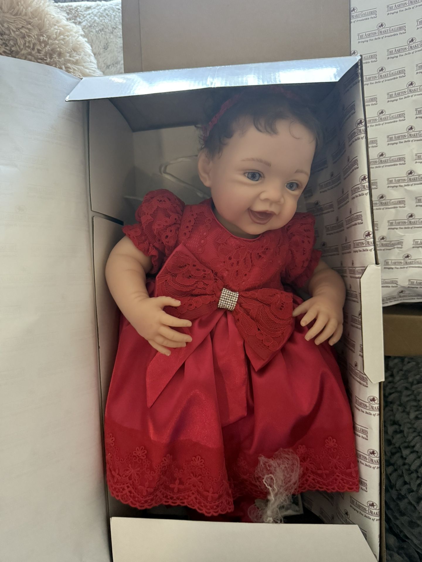 First Annual Holiday Baby Doll With Photo Ornament